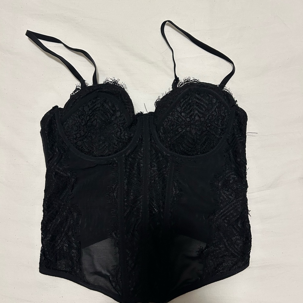 Garage Black Lace Tank Top
